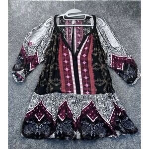 Urban Outfitters Ecote Bohemian Print Dress Size S Black/Red